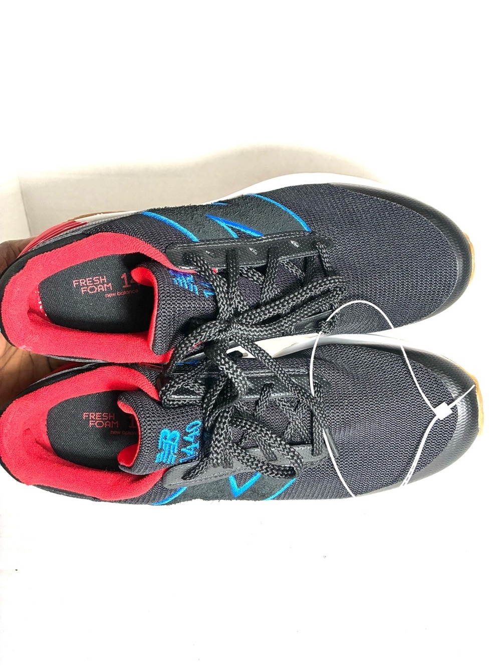 New Balance Fresh Foam 1440v1 Big Kids Running Shoes Black Blue Red Size 7 - Picture 9 of 10